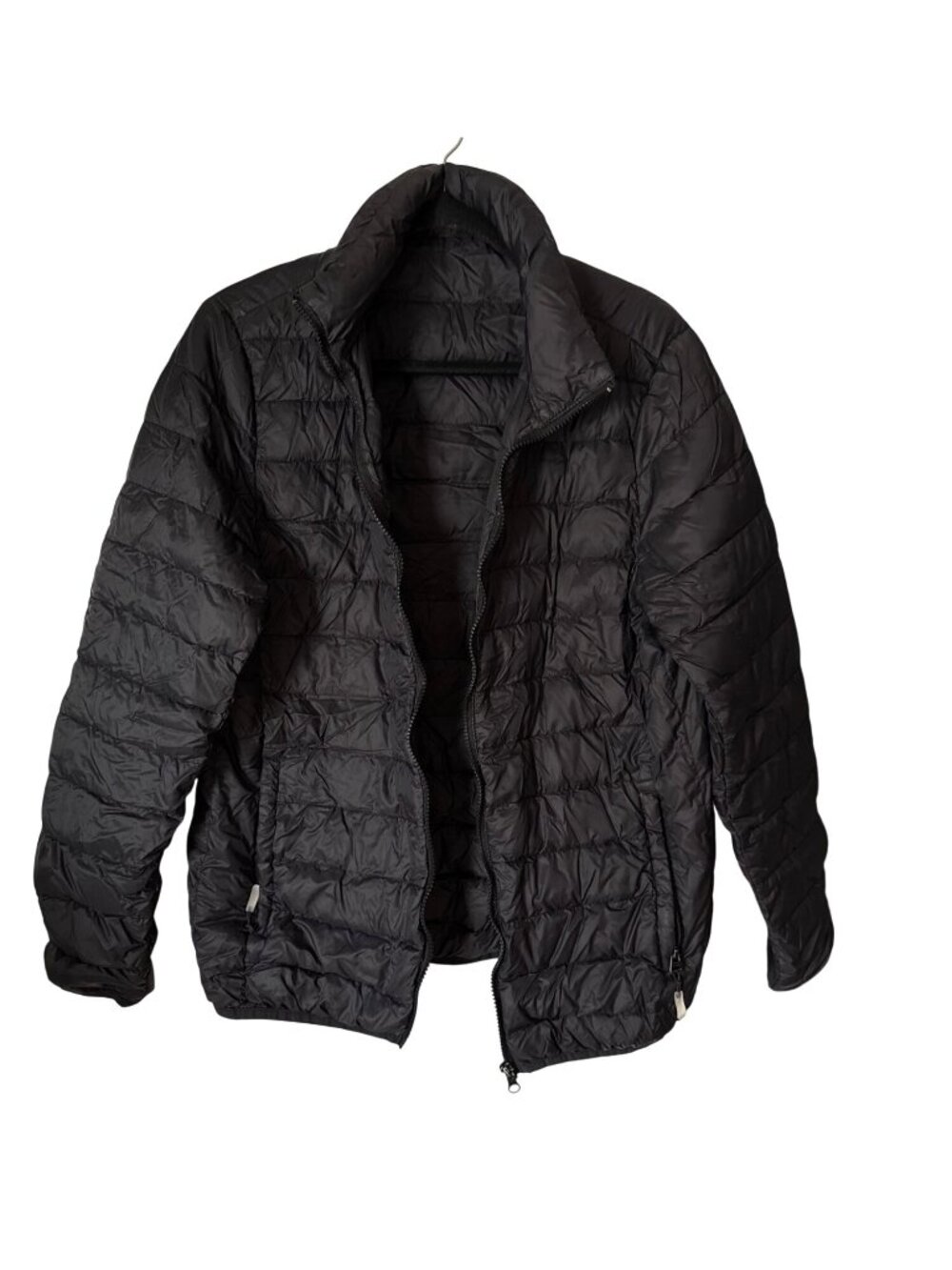 Packable Black Down Jacket MenS MediumLightweight Nylon & Down Warm Outerwear